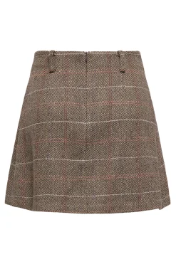 Falda corta cuadros de tablas