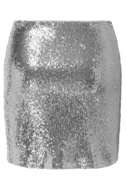 Falda corta de lentejuelas
