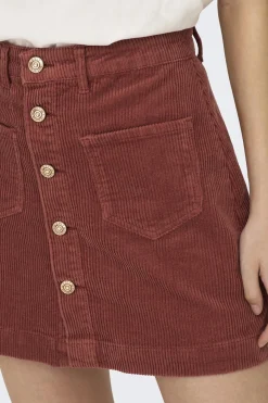 Falda corta de pana
