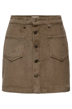 Falda corta de pana