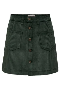 Falda corta de pana