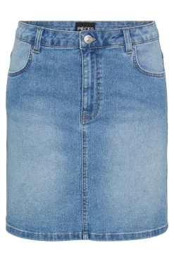 Falda corta denim
