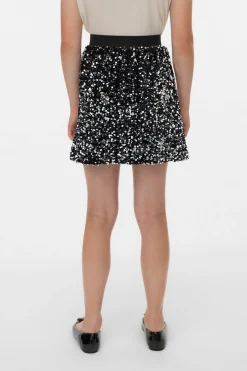 Falda corta lentejuelas