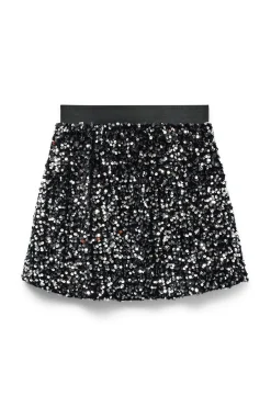 Falda corta lentejuelas