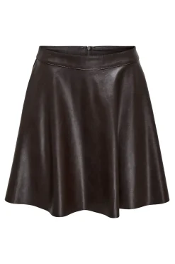 Falda corta piel vegana