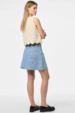 Falda corta vaquera
