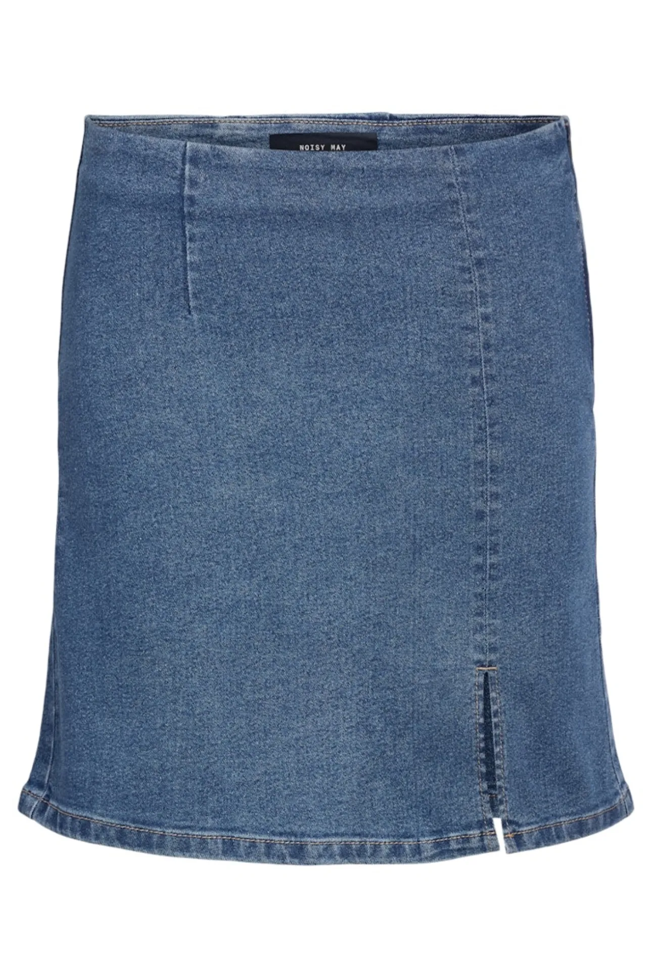 Falda corta vaquera con abertura lateral