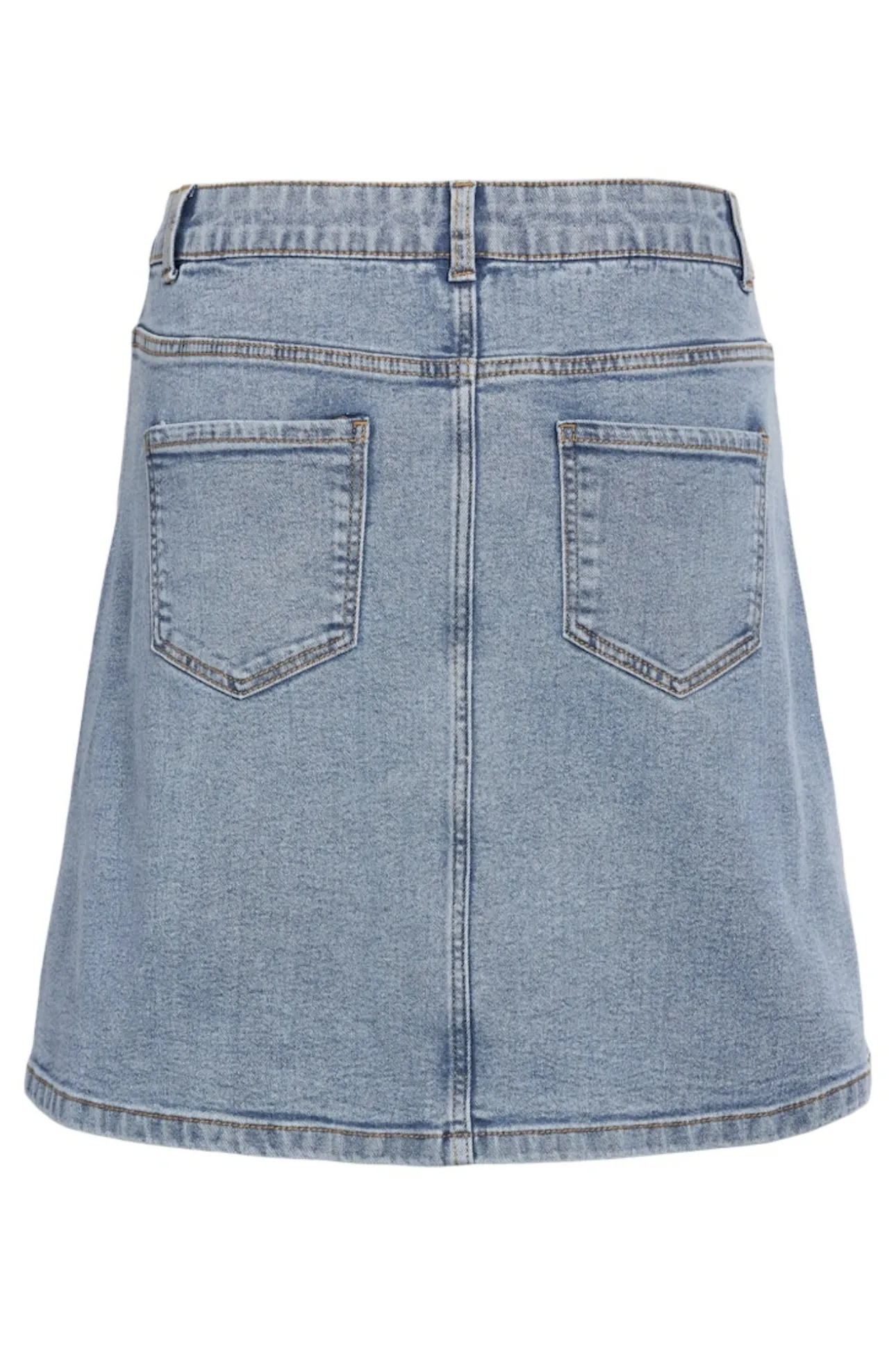 Falda corta vaquera con detalle de botones