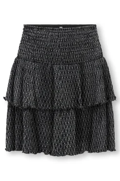 Falda de capas con purpurina