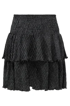 Falda de capas con purpurina