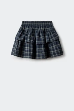 Falda de cuadros con volantes ni&ntilde;a