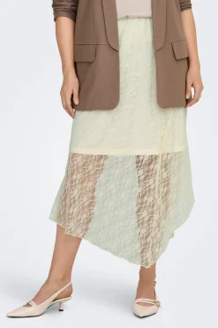 Falda de encaje talla grande