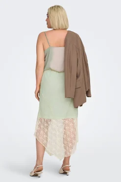 Falda de encaje talla grande