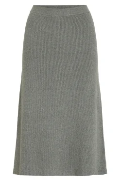 Falda de punto canal&eacute; midi