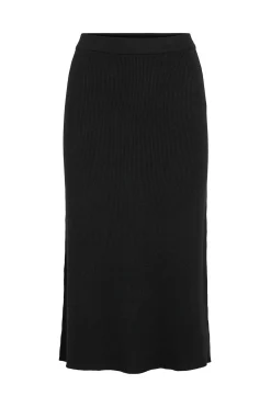 Falda de punto canal&eacute; midi