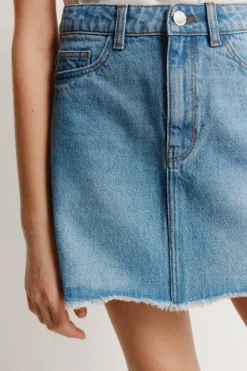 Falda denim b&aacute;sica ni&ntilde;a