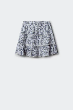 Falda flores ni&ntilde;a