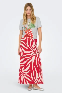 Falda larga estampado floral