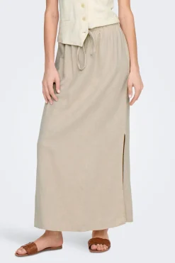 Falda larga lino