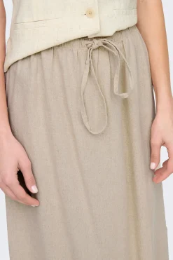 Falda larga lino