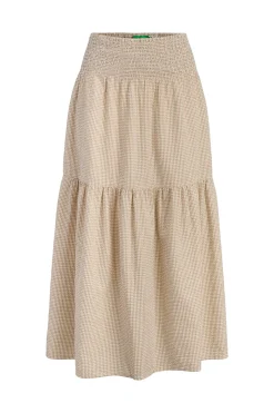 Falda larga seersucker