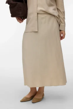 Falda lino 7/8 talla grande