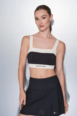 Falda microfibra negra malla interior