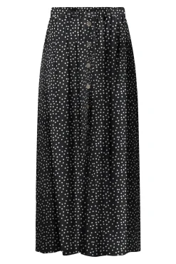 Falda midi con botones