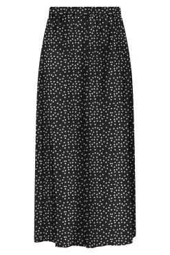 Falda midi con botones