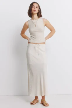 Falda midi corte sirena