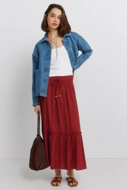 Falda midi estructura