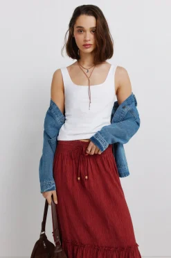 Falda midi estructura