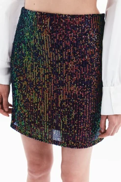Falda mini de lentejuelas