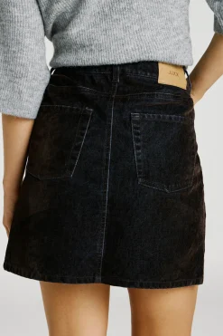 Falda mini regular fit denim