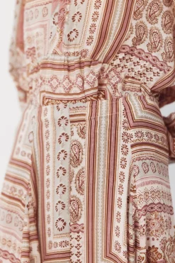 Falda quillas estampada