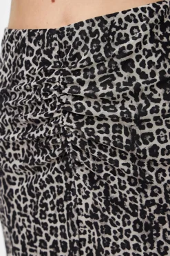 Falda transparente animal print con forro