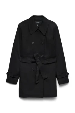 Gabardina 3/4 con cintur&oacute;n mujer