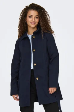 Gabardina botones cintur&oacute;n