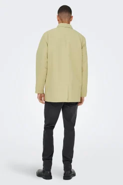 Gabardina cierre de cremallera