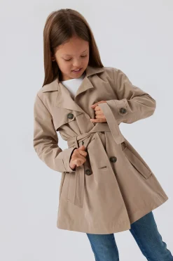 Gabardina con cintur&oacute;n