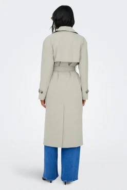 Gabardina larga con cintur&oacute;n