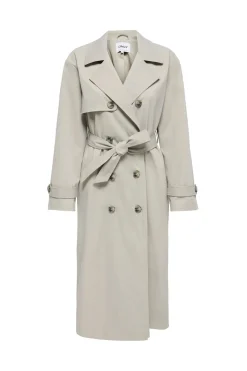 Gabardina larga con cintur&oacute;n