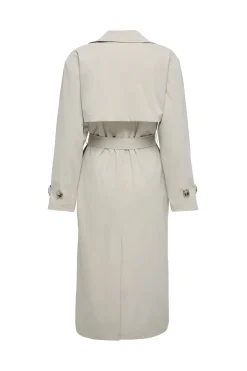 Gabardina larga con cintur&oacute;n