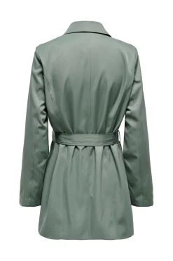 Gabardina midi con cintur&oacute;n