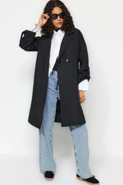 Gabardina oversize larga