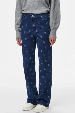 Jean relax estampado lazo