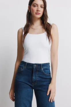 Jeans anchos tiro alto