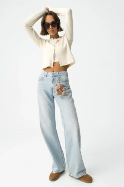 Jeans Bonnye Wide Leg de Tiro Alto