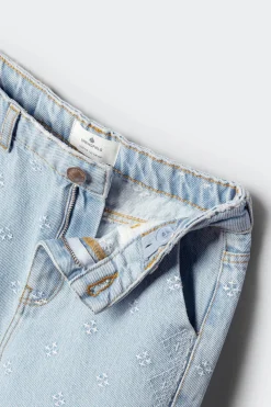 Jeans Culotte bordados ni&ntilde;a