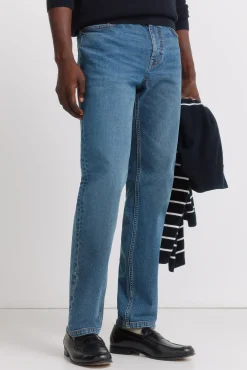 Jeans lavado medio oscuro skinny fit